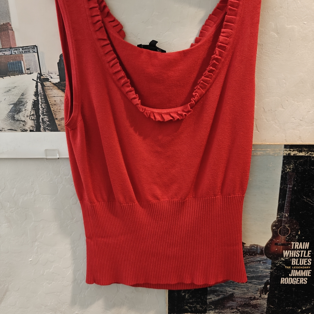SOLD Red Sleeveless Top